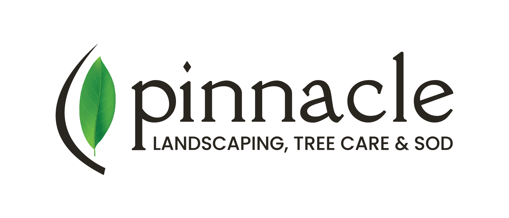 Pinnacle Landscaping, Tree Care, and Sod Brand Logo